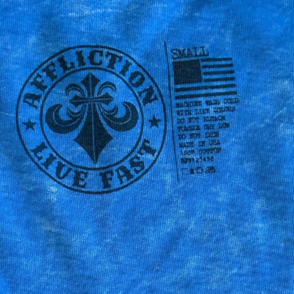 Affliction Blue Logo Tee - Picture 12 of 12